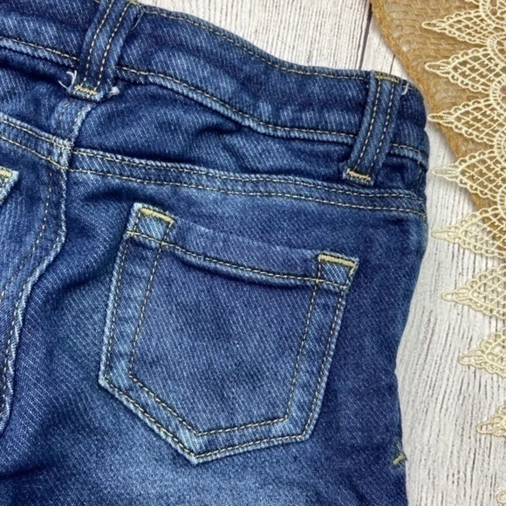 Cherokee Girls Pants Size 5 Super Skinny Crop Soft Comfy Faux Denim Pants